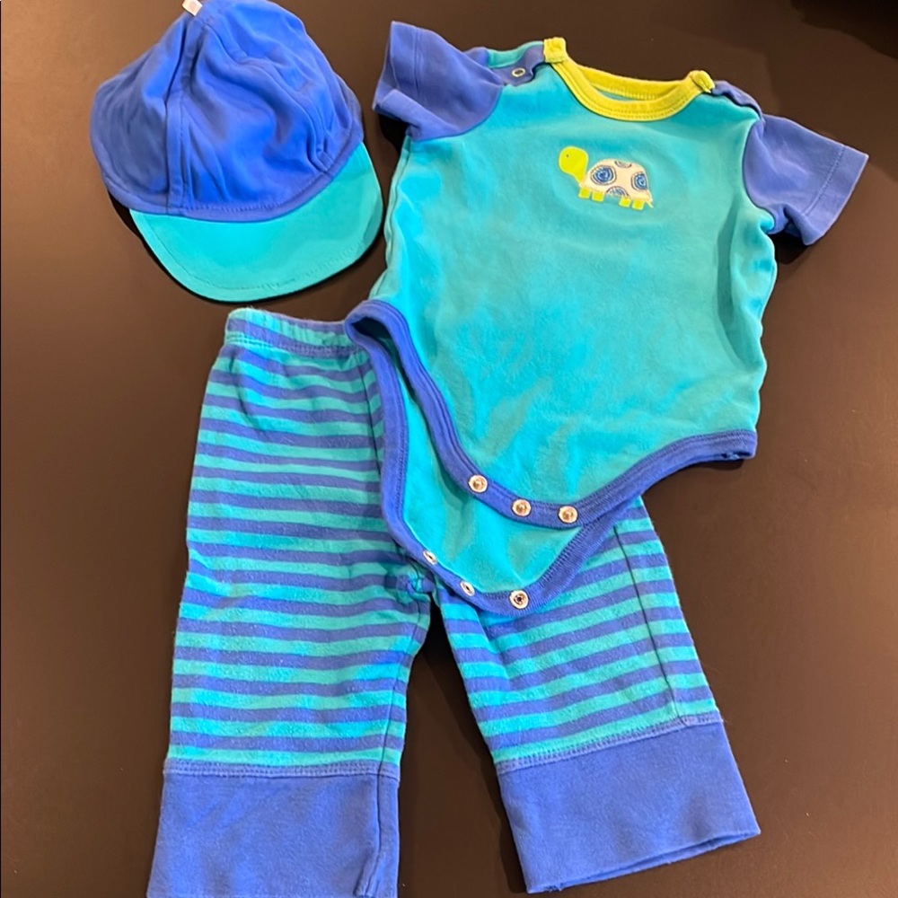 Offspring Blue and Green Kids Matching Set